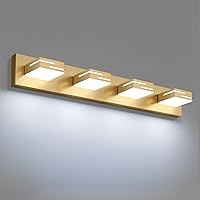 Vista 9 de Lámparas LED modernas para tocador de baño, 3 luces, 5CCT, regulables, luces de tocador negro mate para accesorios de iluminación de baño sobre