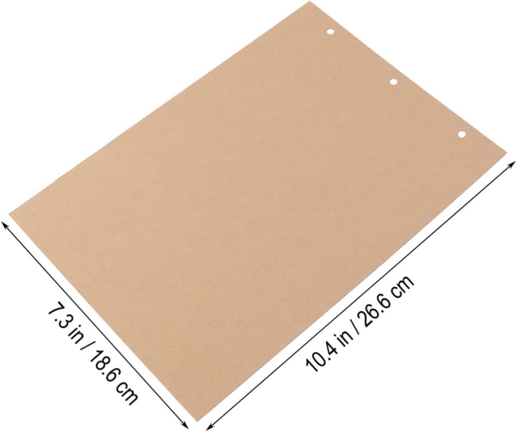 Cabilock Scrapbooking Albums Refill Pages for 10 Inches Photo Album 30 Pages Cardboard DIY Scrapbook Journal