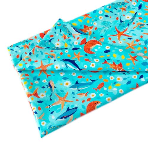 Joocolor Cotton Fabric by The Yard for Sewing DIY Crafting Fashion Design Full Width cuttable 36 x 43inches (91x109cm) color022
