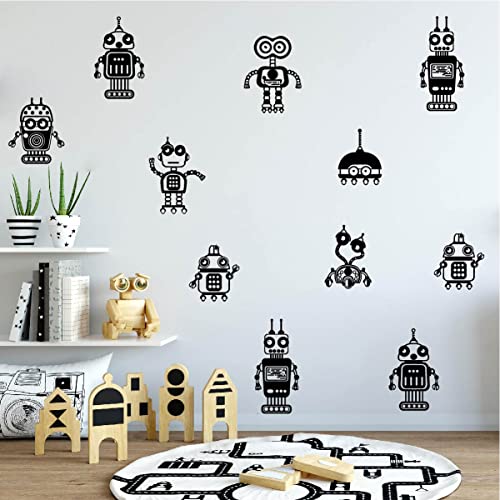 8 Robots Vinilos Decorativos para Habitaciones Infantiles miniatura 3