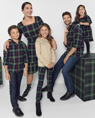 Image of The Children's Place Boys Long Sleeve Plaid Flannel Button Up Shirt