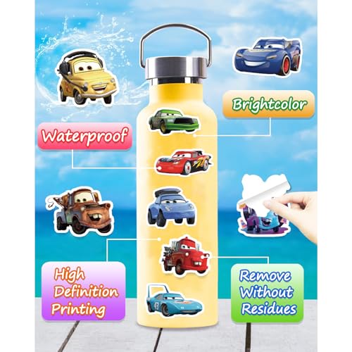 Pogiimi DECORATIVE-LAPTOP-DECALS 100 Pcs Cartoon Cars Movie Stickers Cute Car Stickers Waterproof Vinyl Stickers thumb #4