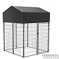 BingoPaw Heavy Duty Dog Playpen, Outdoor Walk In Chicken Run Cage Coop, Outdoor Dog Kennel with Waterproof UV protection Cover(127x120x165cm)