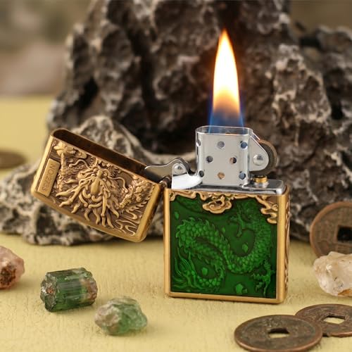 Encendedor Vintage Dragón para Velas Recargable Azul miniatura 7