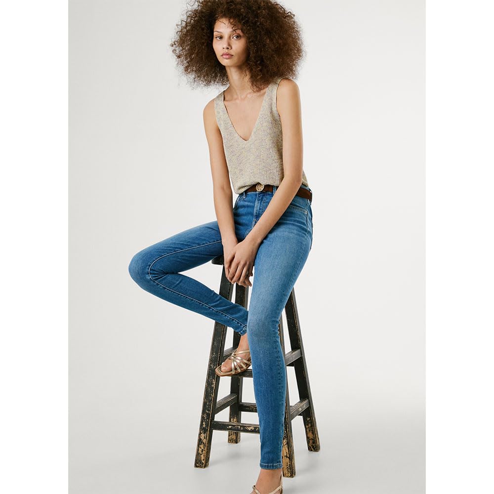 Pepe Jeans Skinny Jeans Mw Regent - Dżins Kobiety