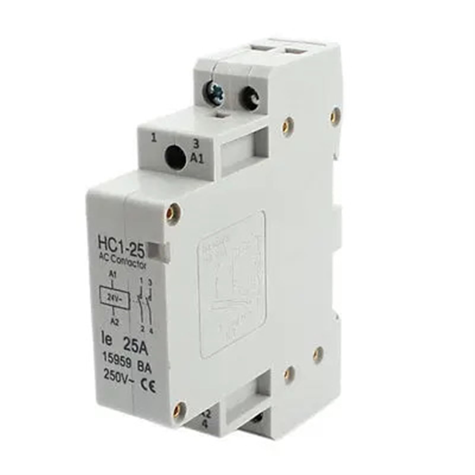 Contactor de CA de 2 polos HC125 de 24V y 25A para control de circuitos 4