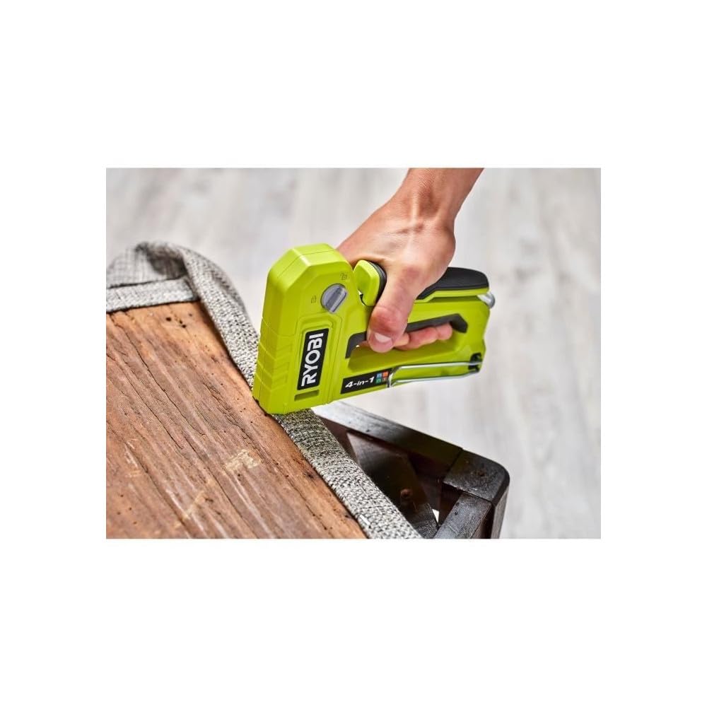 RYOBI - Agrafeuse Cloueuse 4-en-1 - RHFST4IN1 - Manuelle, Corps Métal, Agrafes T50/T25/JT21, Pointes 18G