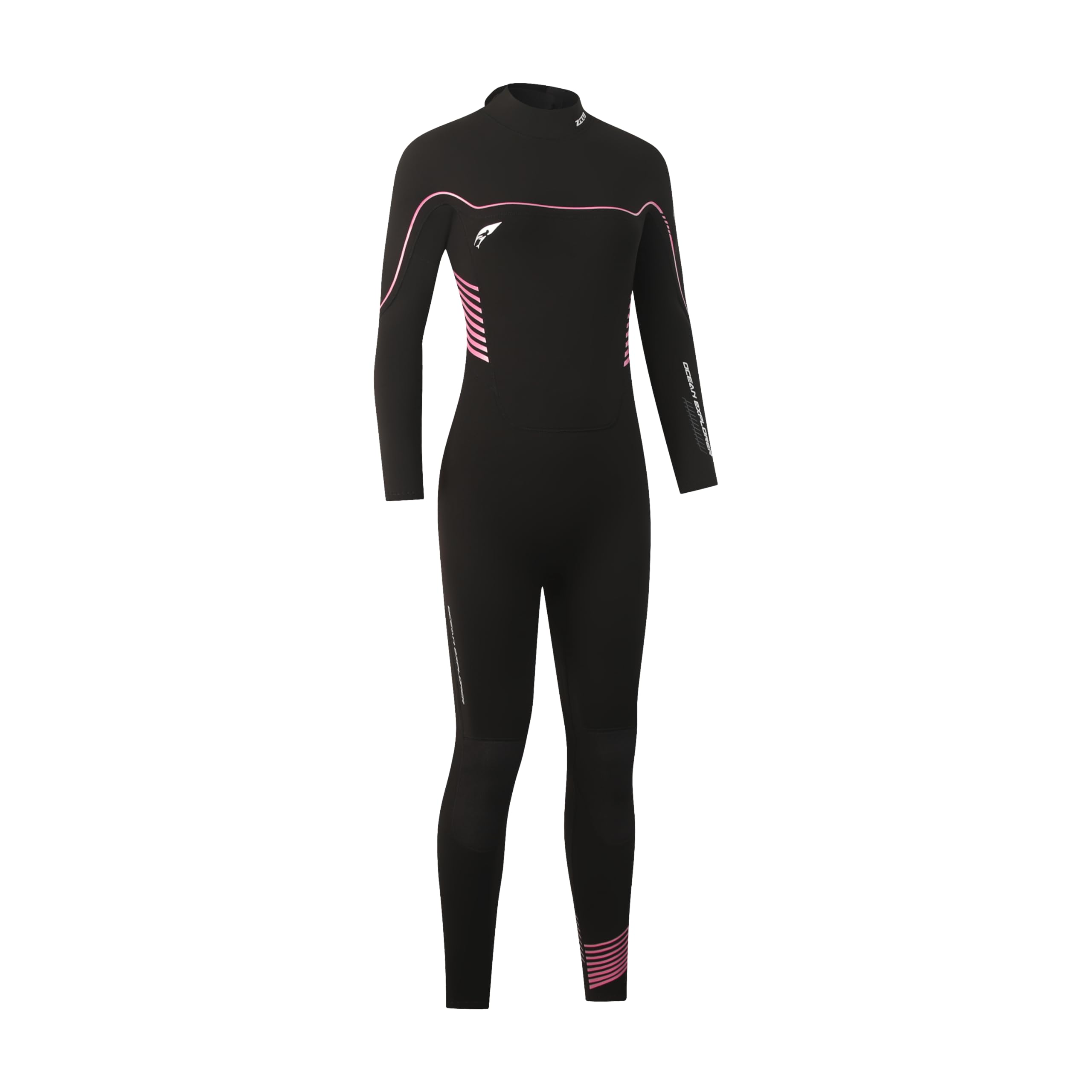 ZCCO Muta da uomo e donna, 3/2 mm, con cerniera posteriore per acqua fredda, in neoprene CR, per immersioni, surf, snorkeling, kayak, sport acquatici