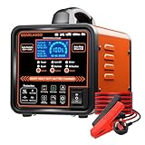 GEARLASSO 12V 24V Car Battery Charger Heavy Duty, 0-15A Automatic Battery Maintainer with Auto Shutoffs, Repair and Winter Mode, Smart Trickle Charger for Car Truck Motorcycle RV AGM Deep Cycle