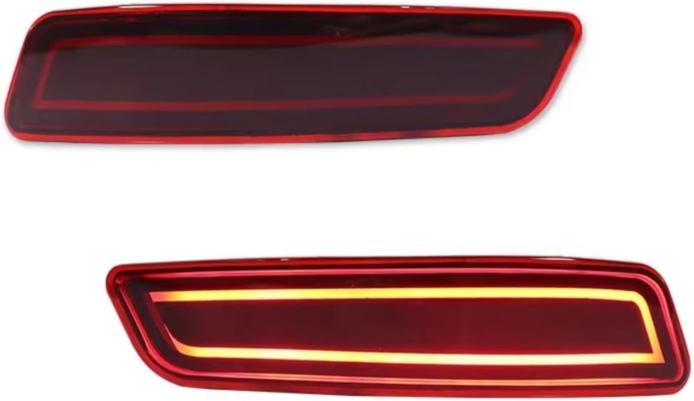 Rear Bumper Tailgate Reflector Compatible With Toyota For Corolla 2014 2015 2016 2017 2018 2019 Rear Tail Brake Lamp Bumper Reflector Turn Signal 8192030040 8191030040(color1/Red)