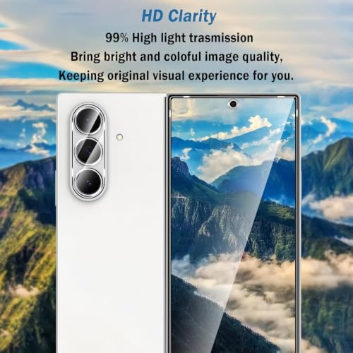 Image of Uyiton Compatible with Samsung Galaxy Z Fold 8 Ultra Tempered Glass Screen Protector (Pack of 2) | 9H Hardness, HD Clear, Scratch Resistant, Bubble-Free, Easy Installation Kit