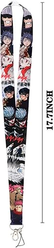Miniatura 2 de Pinstant Satoru Gojo Jujutsu Kaisen Anime Manga 17.7" Cuello Lanyard Holder ID Badge Teléfono móvil Pin Correa