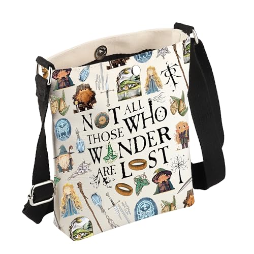 JYTAPP Rings Movie Crossbody Bags Fans Gifts Geek Gift Movie Film Lover Gift (beige)3