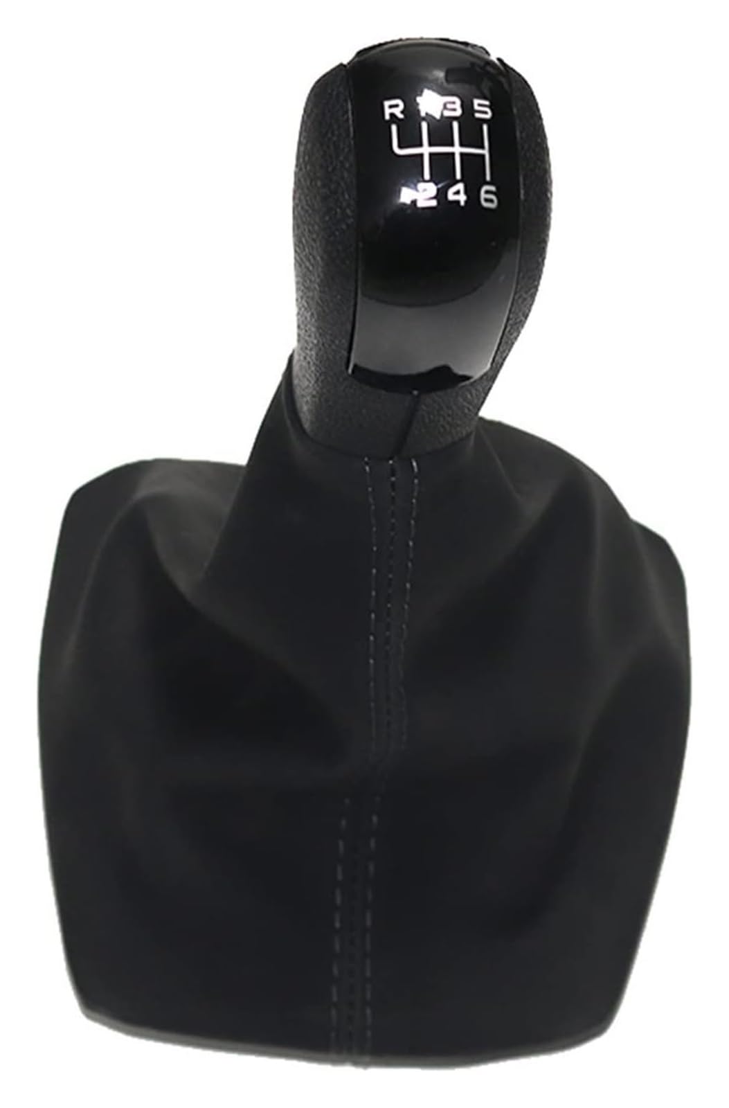 Gxsai C Ar Gear Lever For Skoda For Octavia 2 A5 A6 2004-2013 Ar Gear Shift Knob Hrome Leather Lever Gaitor(C)