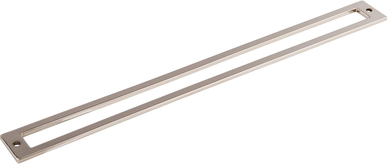 Top Knobs TK929BLK Top Knobs TK929 Hollin 12 Inch Center to Center Pull Backplate from The Lynwood Series