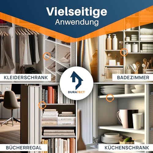 Duratect Regalbodenträger 5mm [30 Stück] Regalhalter und Bodenträger mit Haltering