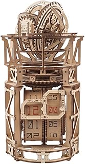 Generic Mechanical U-GEARS wooden 3D constructor Sky Watcher Tourbillon Table Clock model kit Construction Set