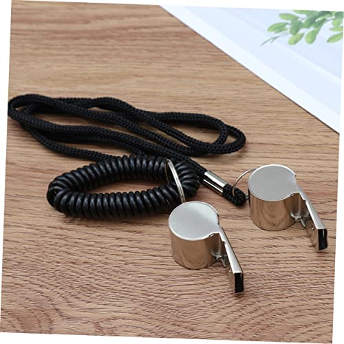 Silbatos de acero inoxidable para árbitros, 4 pcs miniatura 6
