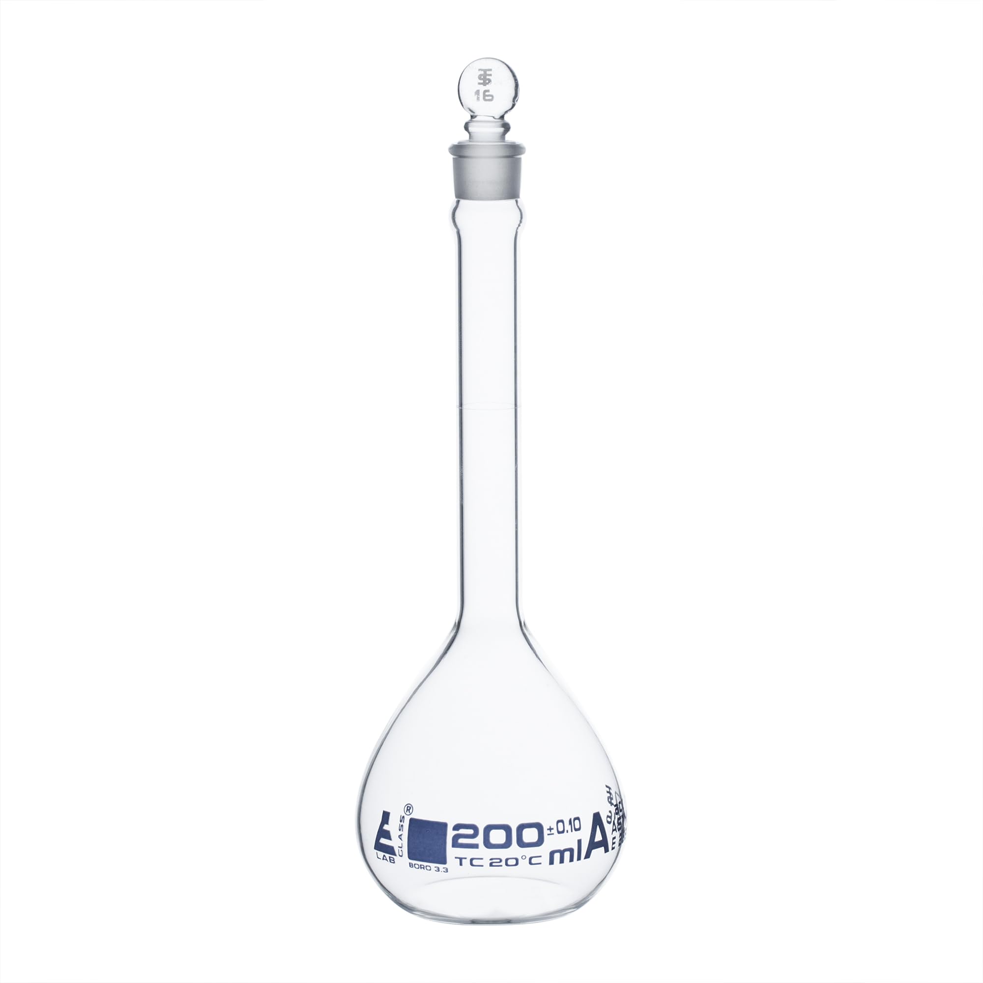 Volumetric Flask, 1000ml - Class A, ASTM - Tolerance ±0.300 ml - Glass Stopper - Single, Blue Graduation - Eisco Labs — Amazon image 8