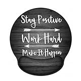 iLeadon Ergonomic Mouse Pad with Gel Wrist Rest Support, Non-Slip Rubber Base Wrist Rest Pad for...