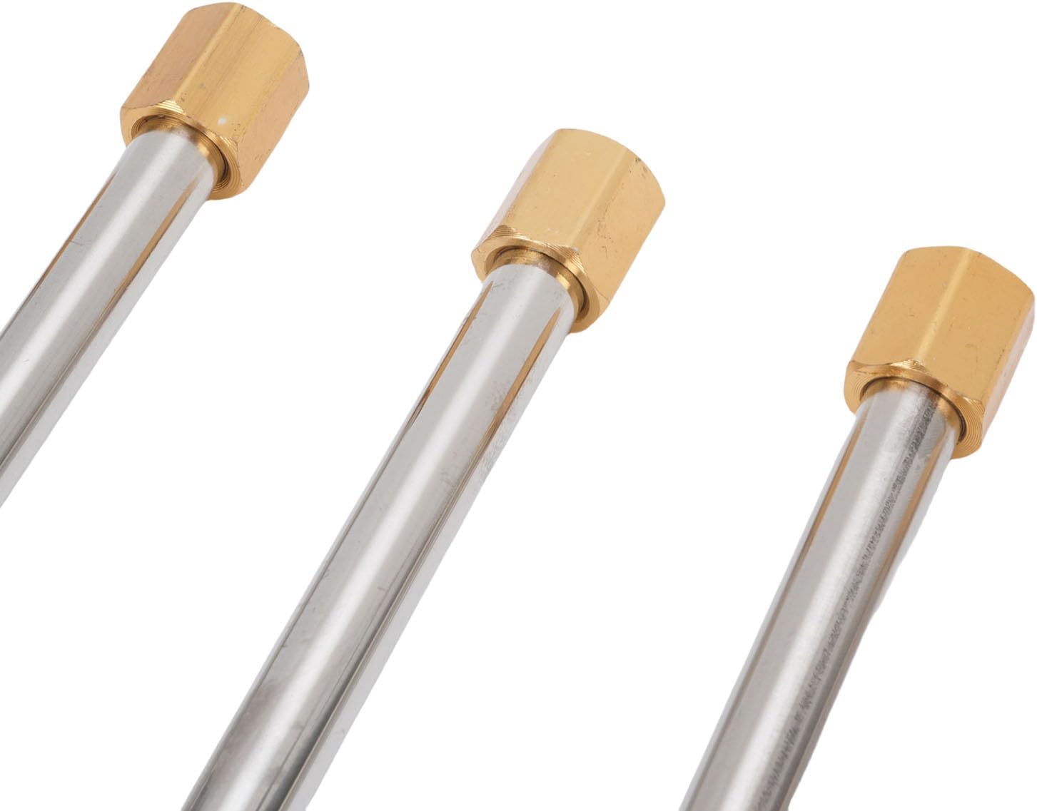 Eujgoov Pressure Washer Extension Wand, Heavy Duty Stainless Steel Brass 4000 PSI with 5 Quick Connect Nozzles, for 1 4in Pressure Washer Systems