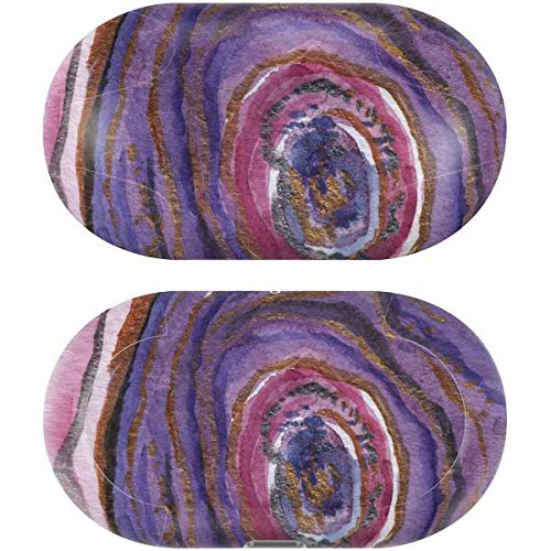 Skinit Decal Audio Skin Compatible with Samsung Galaxy Buds+ - Officially Licensed Skinit Originally Designed Lilac Watercolor Geode Design