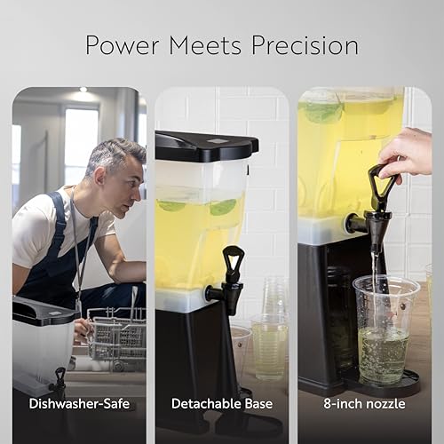 Commercial Juice Dispenser Triple Bowl