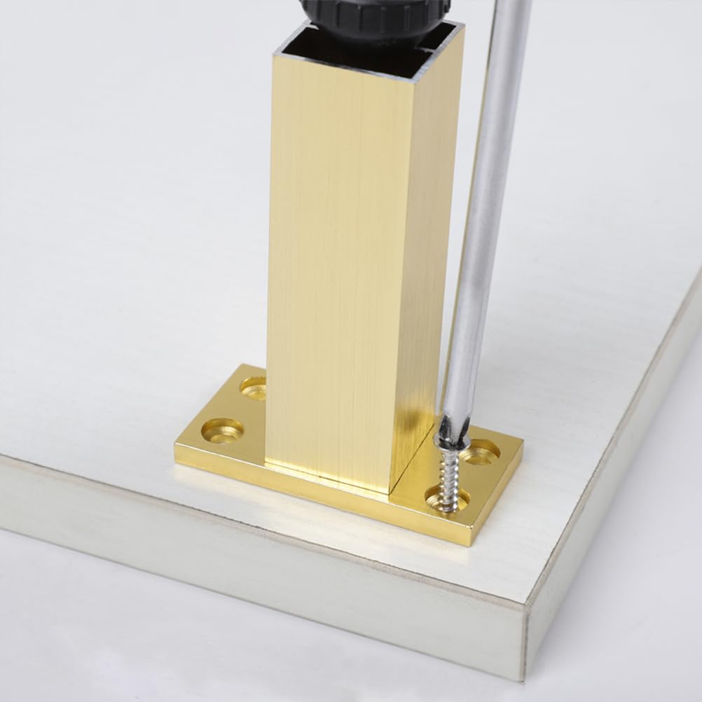 Nóżki meblowe regulowane 20 cm, 4 nogi meblowe, złote nogi do sofy, metalowe, stop aluminium, anodowana powierzchnia nóg do krzeseł, opcjonalna wysokość: 6-40 cm, ławka, nóżki, stolik kawowy