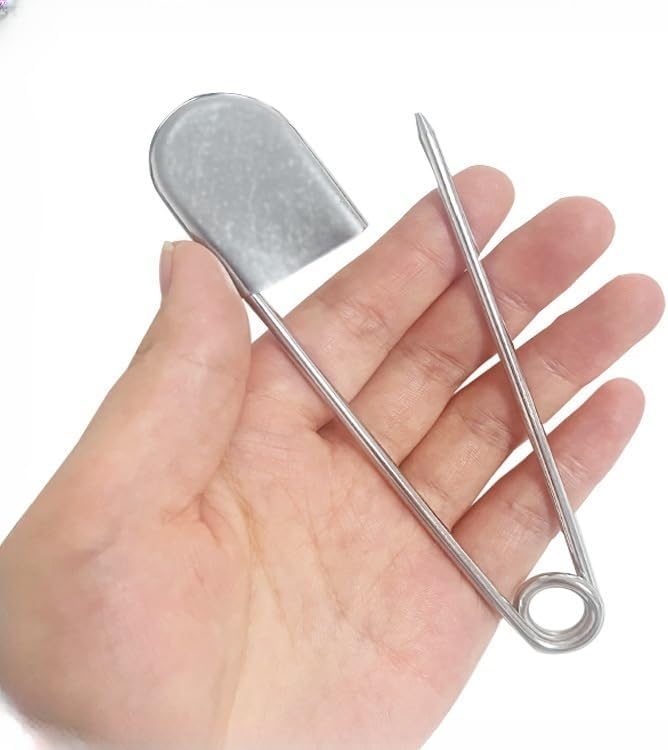 128×26mm Large Safety Pin, Stainless Steel Baotou Hardened Needle Paper Clip, Used for C raft