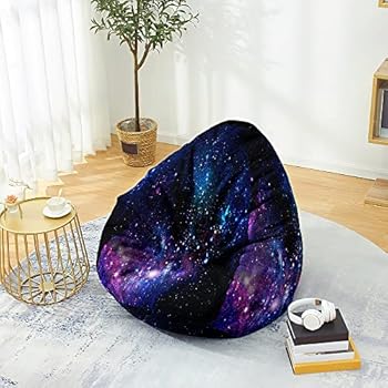 FANSU Bean Bag Cover Without Filling, Gaming Bean Bag Chair For Adult Kids, Highback Beanbag Seat, Stuffed Toy Clothes Storage 3D Game Machine Print Lazy Sofa ( 100x120cm,Green Game Machine