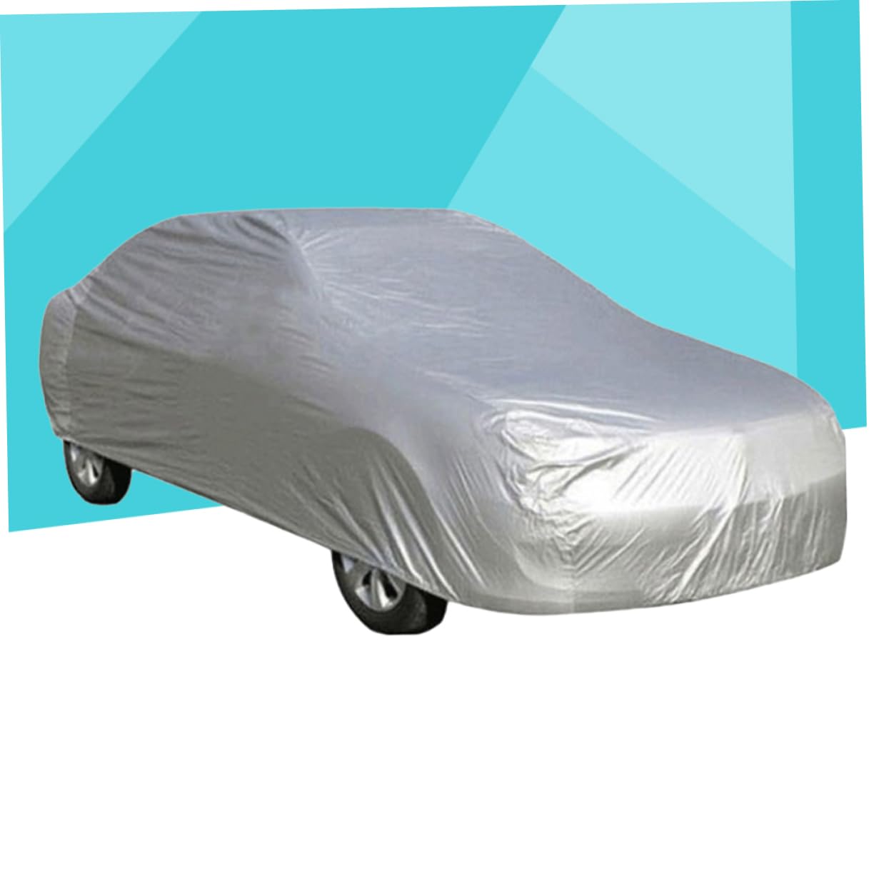 VINTORKY Waterproof Car Cover Universal Fit Silver Dustproof and Sunscreen Protection — view 2