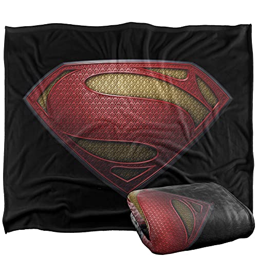 SUPERMAN Superweiche Kuscheldecke mit Logo, of Steel', Silky Touch, 152 x 127 cm