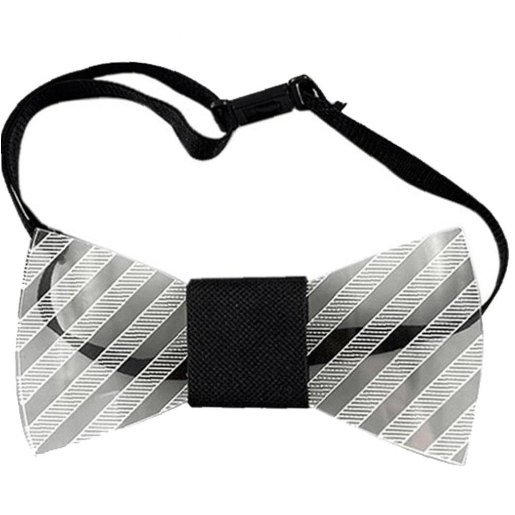 Noeud papillon clignotant LED acrylique, idée cadeau originale pour homme