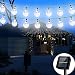 Irecey Solar String Lights Globe 38 Feet 66 Crystal Balls Waterproof LED Fairy Lights 8 Modes Outdoor Starry Lights Solar Powered String Light for Garden Yard Home Party Wedding Decoration(White)