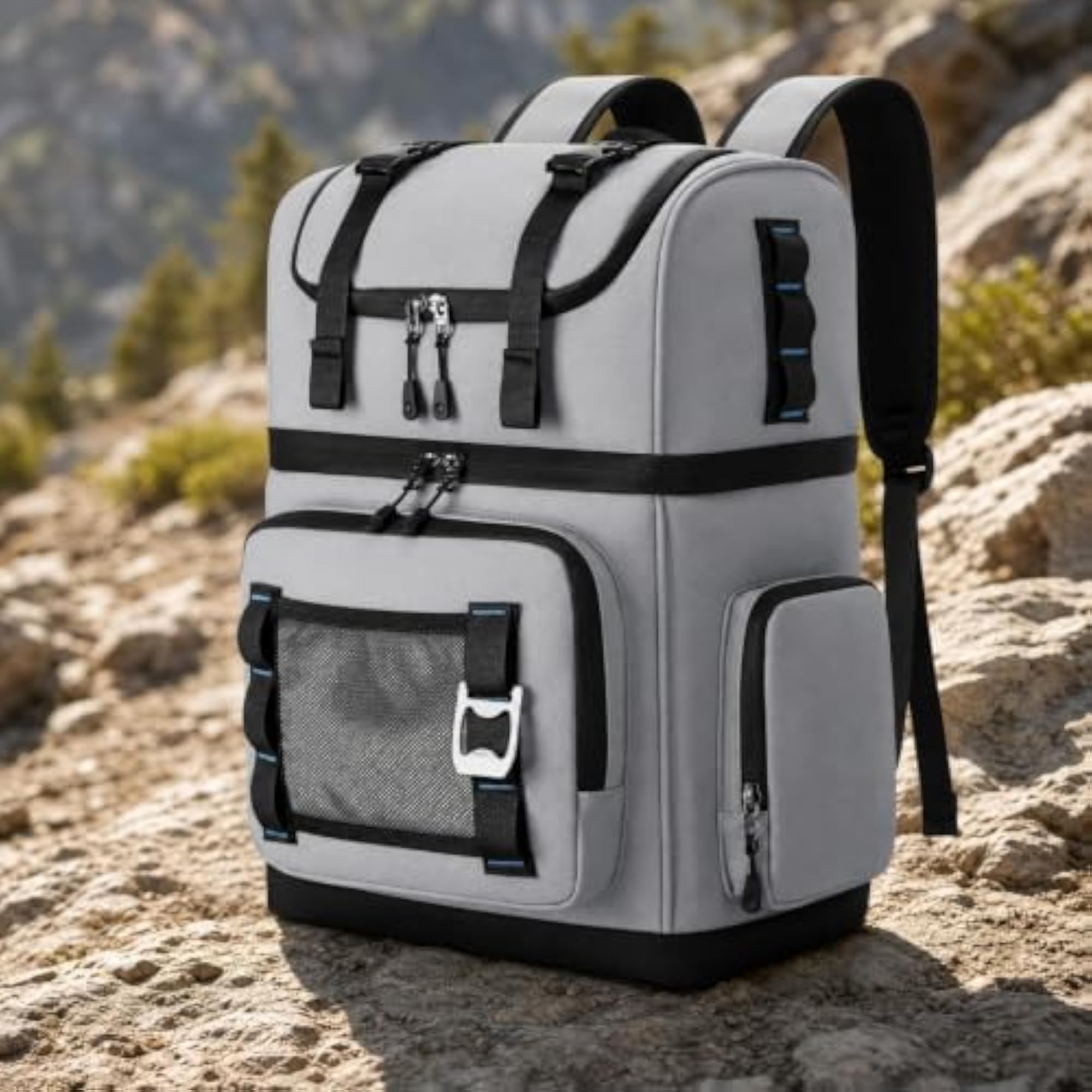 Hands-Open Portable Insulated Backpack Cooler