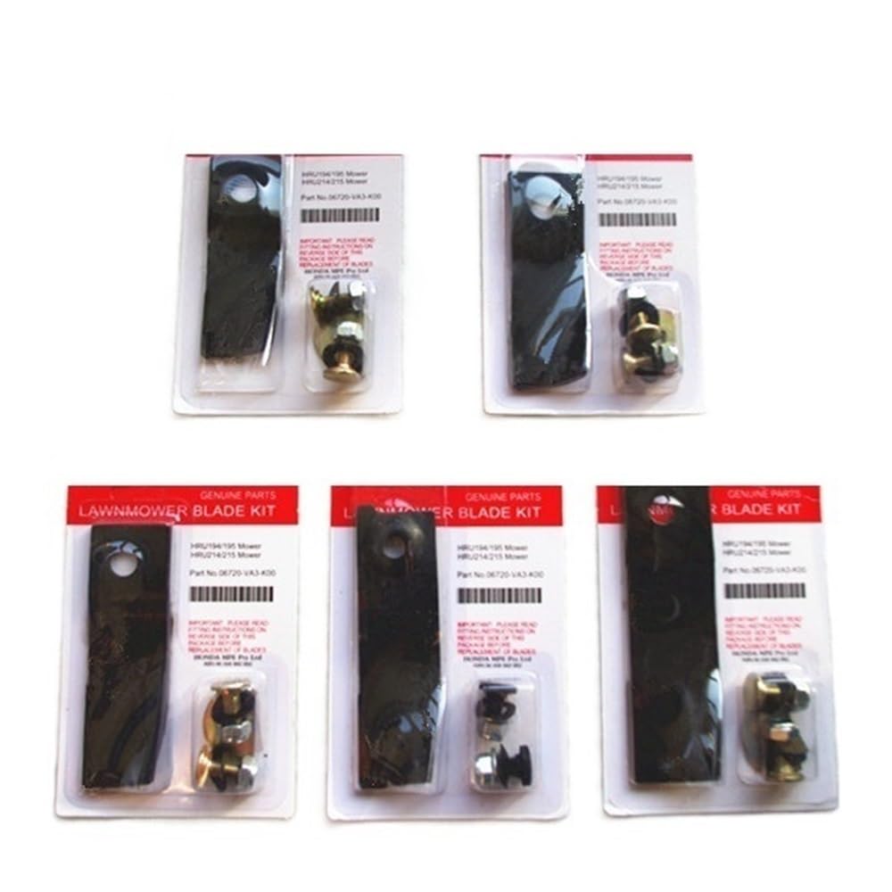 Juego de cortacésped y pernos compatibles con GXV160 HRU 194 195 214 215 L de respaldo oscilante para cortacésped(BLADE LENGTH 155MM)