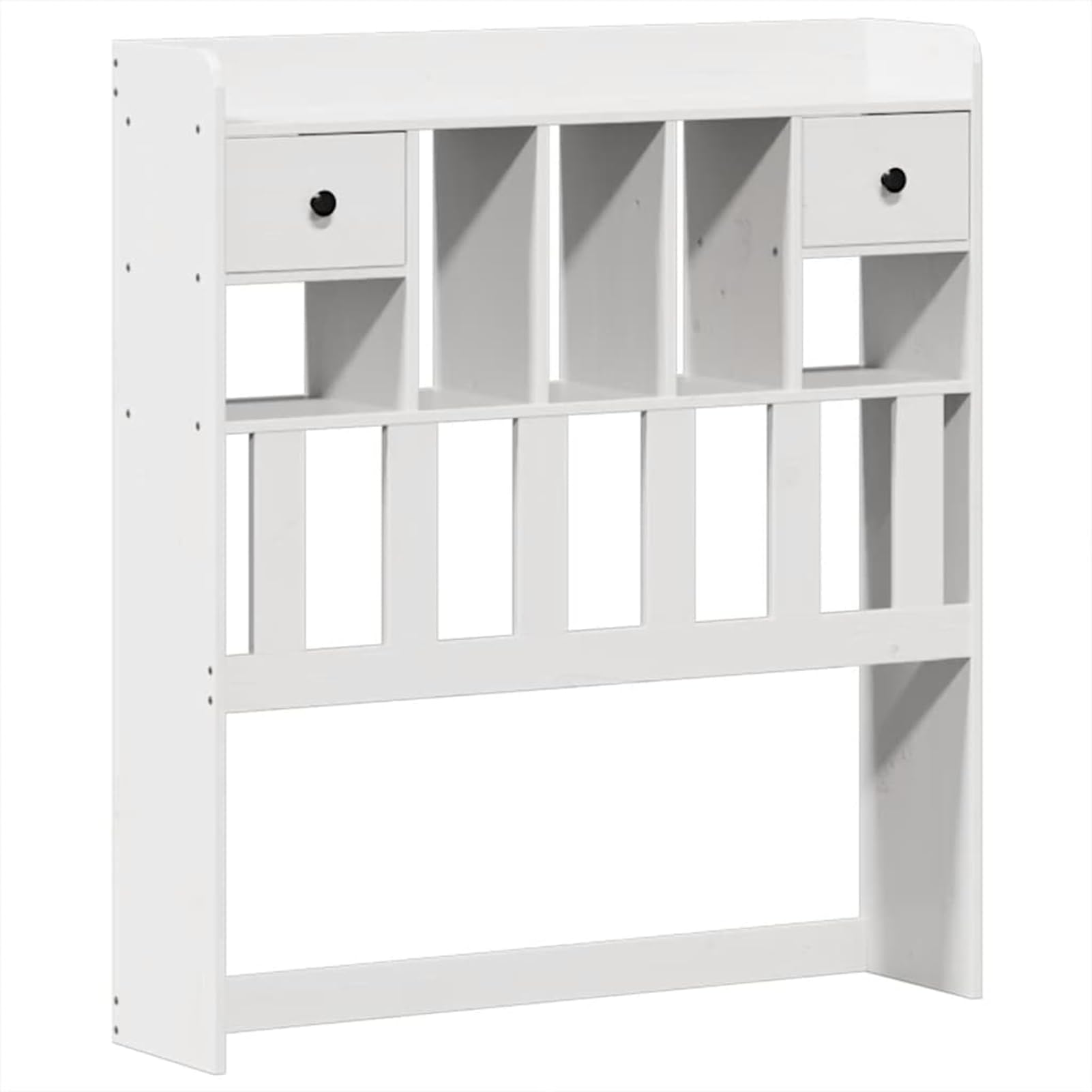 Homgoday Cama de Madera de Pino con Almacenamiento: Estructura Estable y Diseño Rústico Blanco Modelo WQ1015ZJ-3308853ES