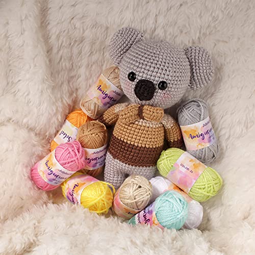 JubileeYarn Amigurumi Select Yarn Bonbons - Baby Weight Acrylic - 10g/Skein - 2 Light Packs/1 Dark Pack - 60 Skeins - Image 2