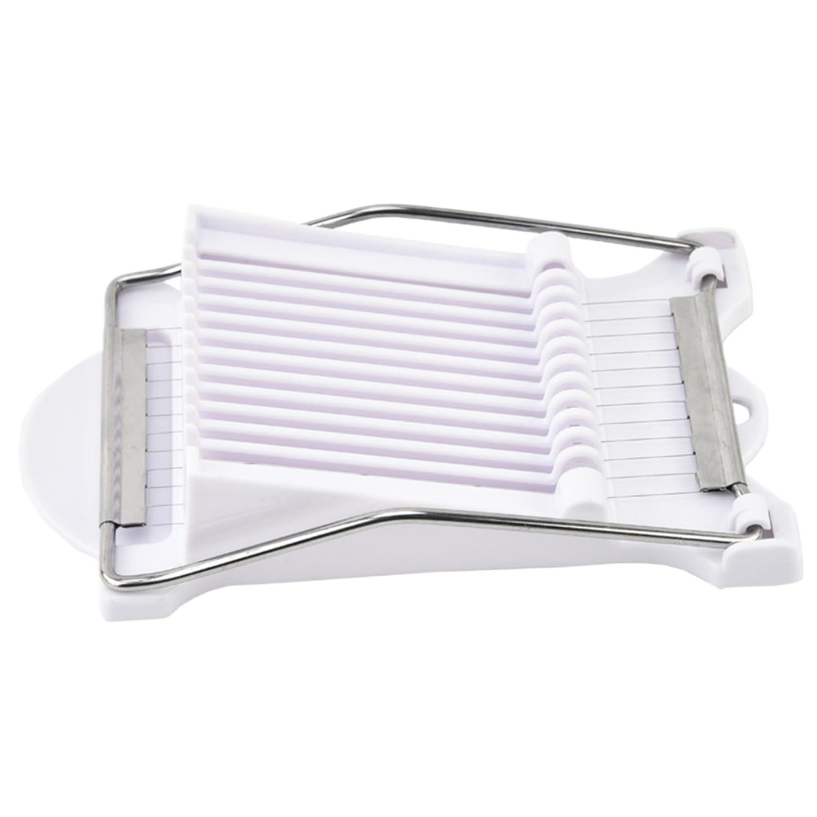 Easy Press Luncheon krajalnica do mięsa i bananów - 12 drutów ze stali nierdzewnej 1/7.6 cm odstępy między plasterkami idealna do miękkich owoców i konserw mięsnych białych narzędzi kuchennych