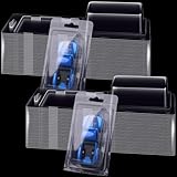 SUFFICIENT QUANTITY: There are a total of 100 car blister clamshell boxes in the package, sufficient quantity to meet your various uses and replacements; boxes only, cars not included LIGHTWEIGHT AND STURDY MATERIAL: This model car protector case is ...