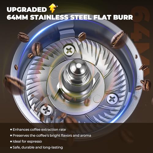 Flyseago 60mm Flat Burr Grinder