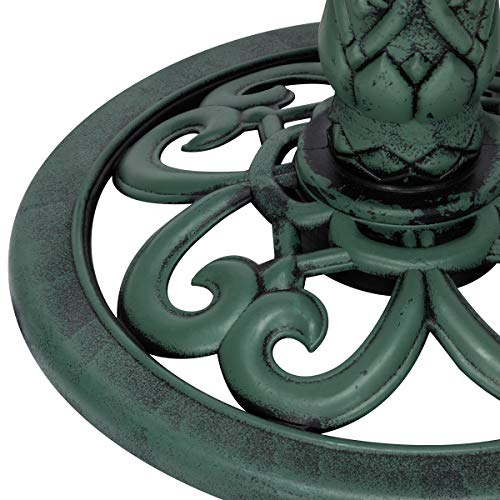 Alpine Corporation TEC106 Outdoor Floor 3-Tiered Pedestal Water Fountain And Birdbath thumb #10