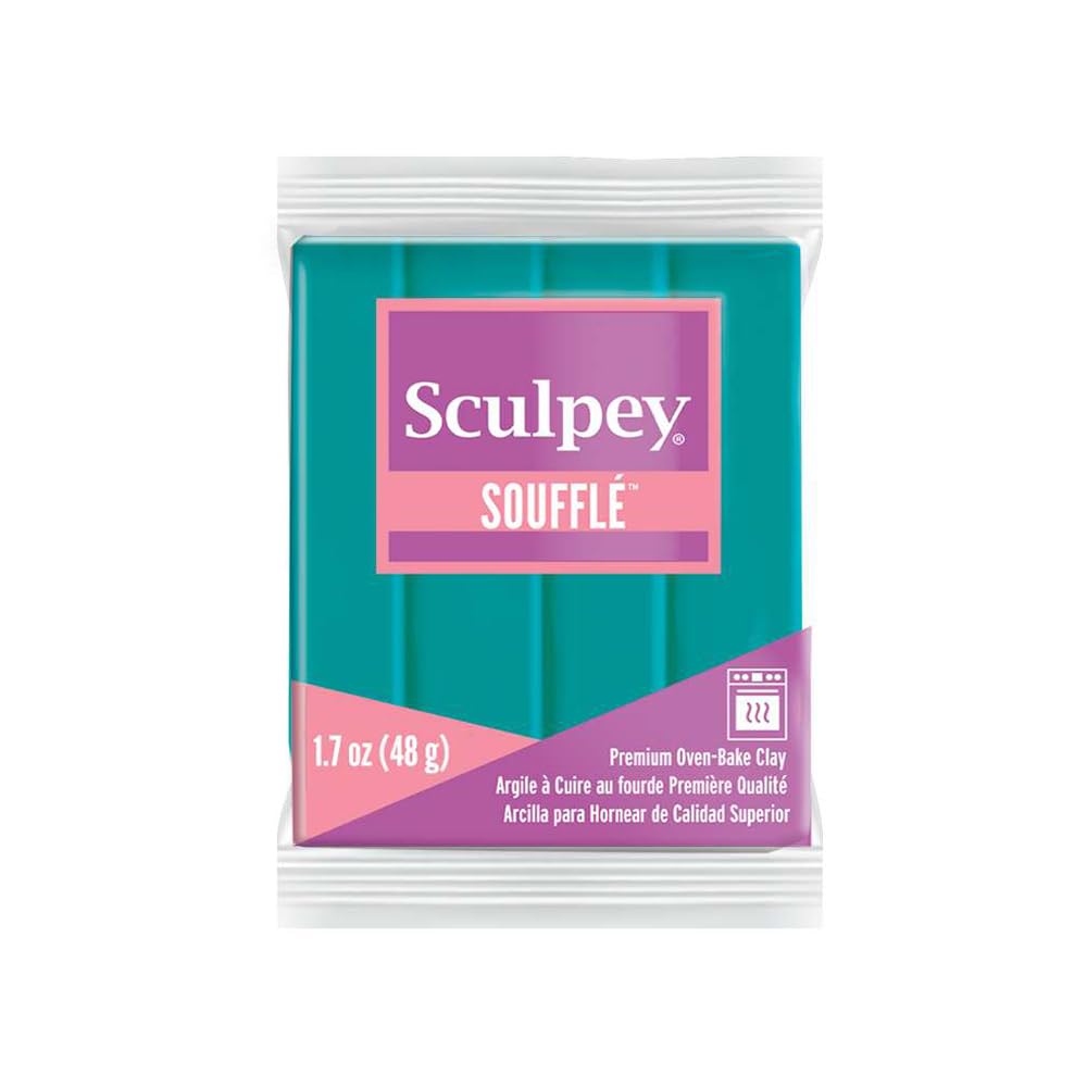 Polyform Sculpey Su 6505 48 g Individual Soufflé Clay Bar, Sea Glass