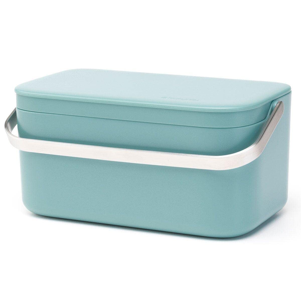 Brabantia Mint Food Waste Caddy, 12.7 X 22.1 X 10.7 Cm