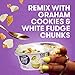 Dannon Light + Fit REMIX Key Lime Pie Nonfat Greek Yogurt with Graham Cookies and White Fudge Chunks Mix-Ins, 4.5 OZ Yogurt Cups