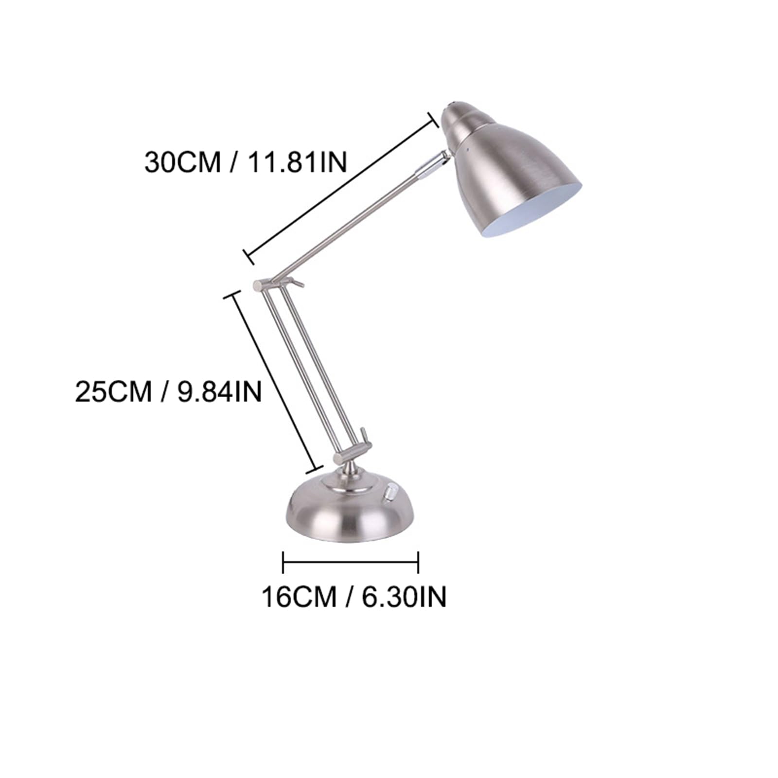 KKXXYQFC Bateria kuchenna Lampy biurkowe E27 LED Lampka nocna Regulowana lampka nocna do sypialni Wnętrze Ochrona oczu Dekoracyjna stołowa (Rozmiar: ciepłe światło, kolor: miedź)