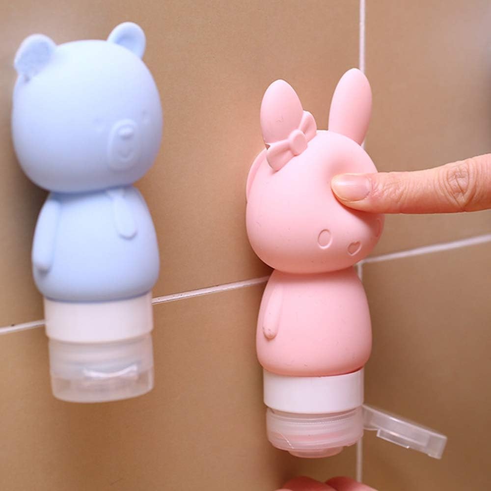 KIRA EMPTY Bottle, Cute Bunny Travel Container, Mint Green, Silicone-picture-25