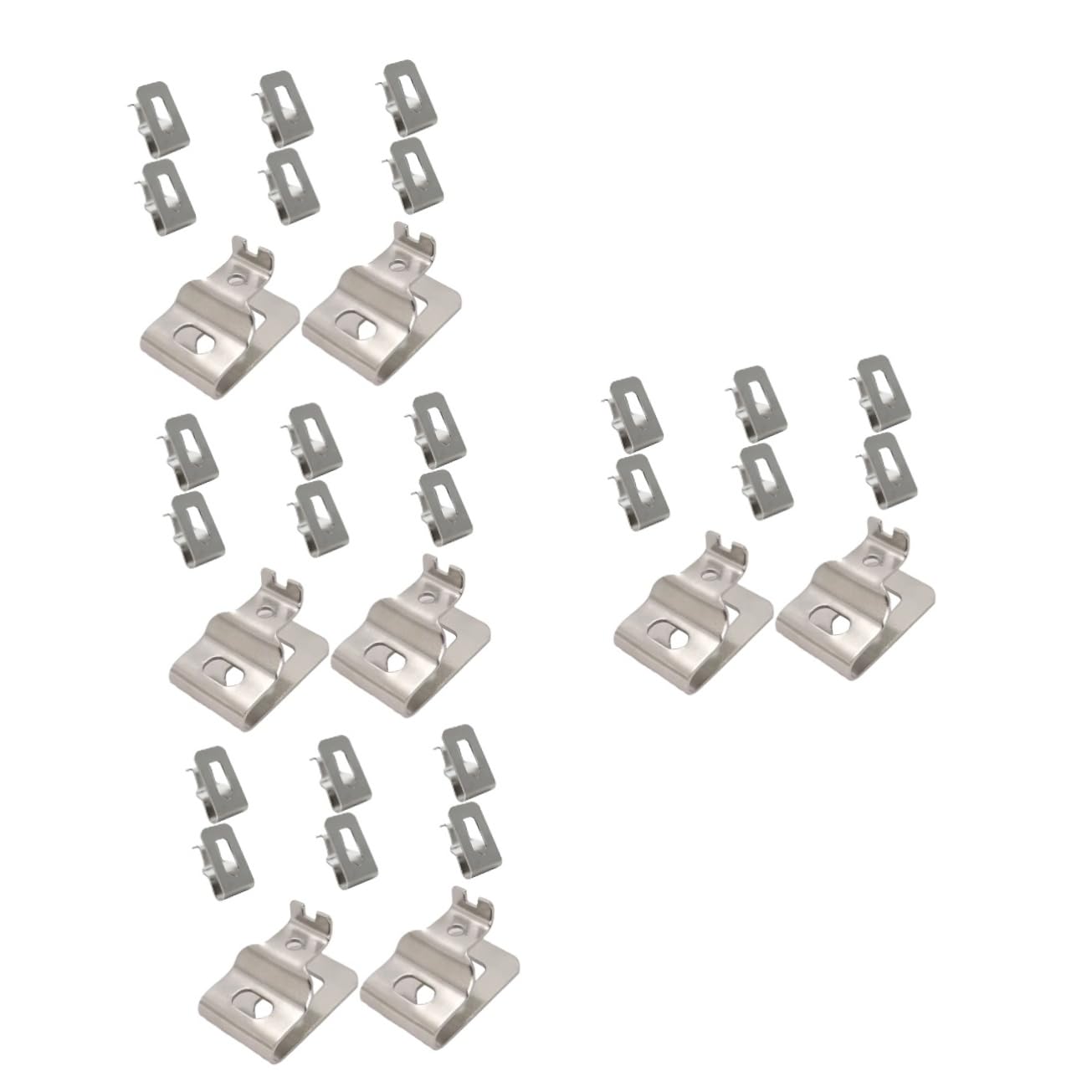 NUOBESTY 4 Set Fibbia Della Vita Utensile Gancio Da Cintura Per Trapano Avvitatore Cintura Di Lavoro Gancio Per Clip Da Cintura Di Ricambio Strumento Clip Da Cintura Argento 8 Pezzi*4