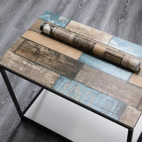 Image of FOKRIM Wooden Wallpaper for Walls (45x500cm)(Length 5-Meter) Sticker Wallpaper Peel and Stick Removable Self Adhesive Waterproof Wallpaper