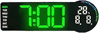 HEEPDD Relógio de Parede Digital Com Controle Remoto Com Escurecimento Automático LED Tela Grande, Alarme Com Temporizador de Contagem Regressiva de 12 24 Horas, Exibição de Semana de Data de